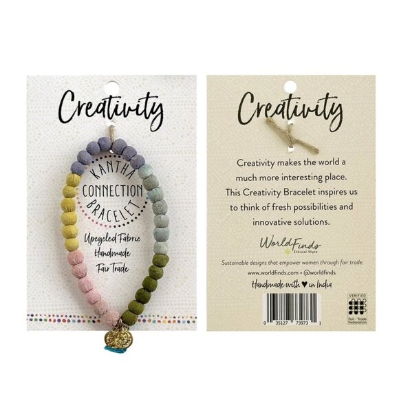 [Worldfinds] CREATIVITY Kantha Boho Bracelet - Picture 2 of 4